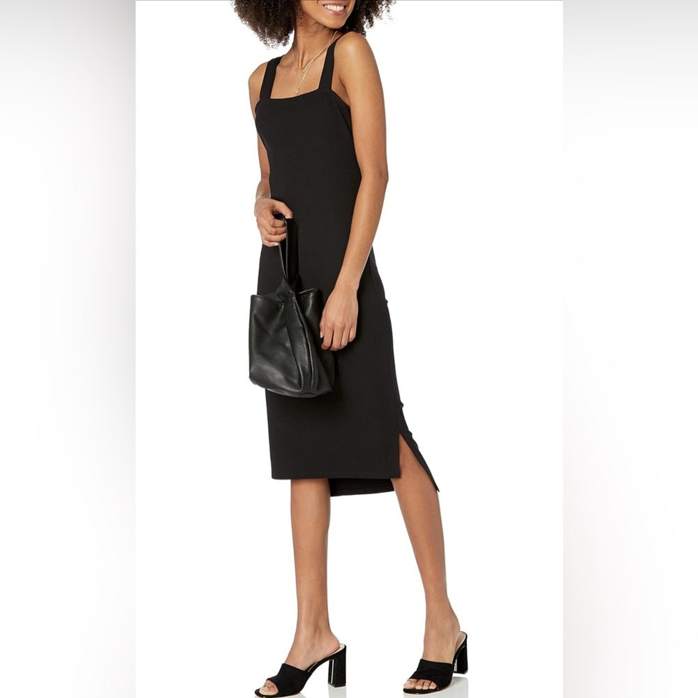The Drop Women's Amelia Square-Neck Strappy Bodycon Midi Tank Dress - Picture 3 of 5